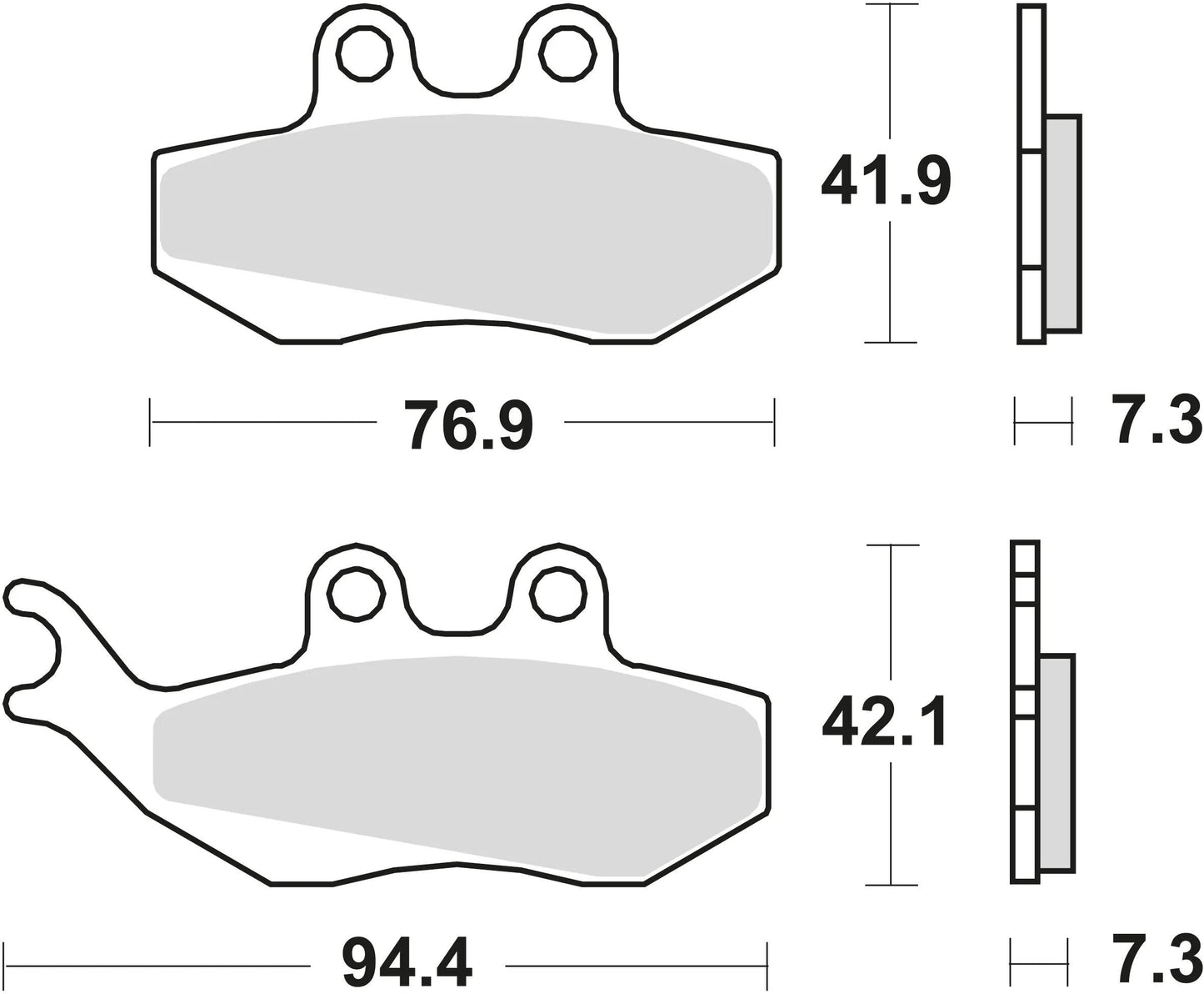 TRW bremsbelag mcb 664 brake pads organ. mcb 664