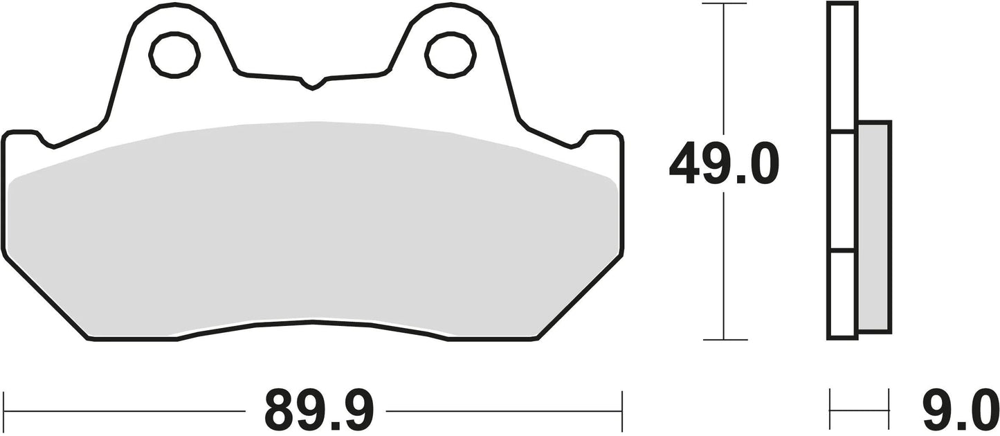 TRW bremsbelag mcb 544 brake pads organ. mcb 544