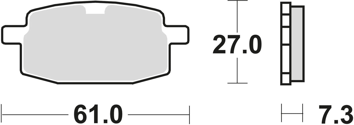 TRW bremsbelag mcb 590 brake pads organ. mcb 590