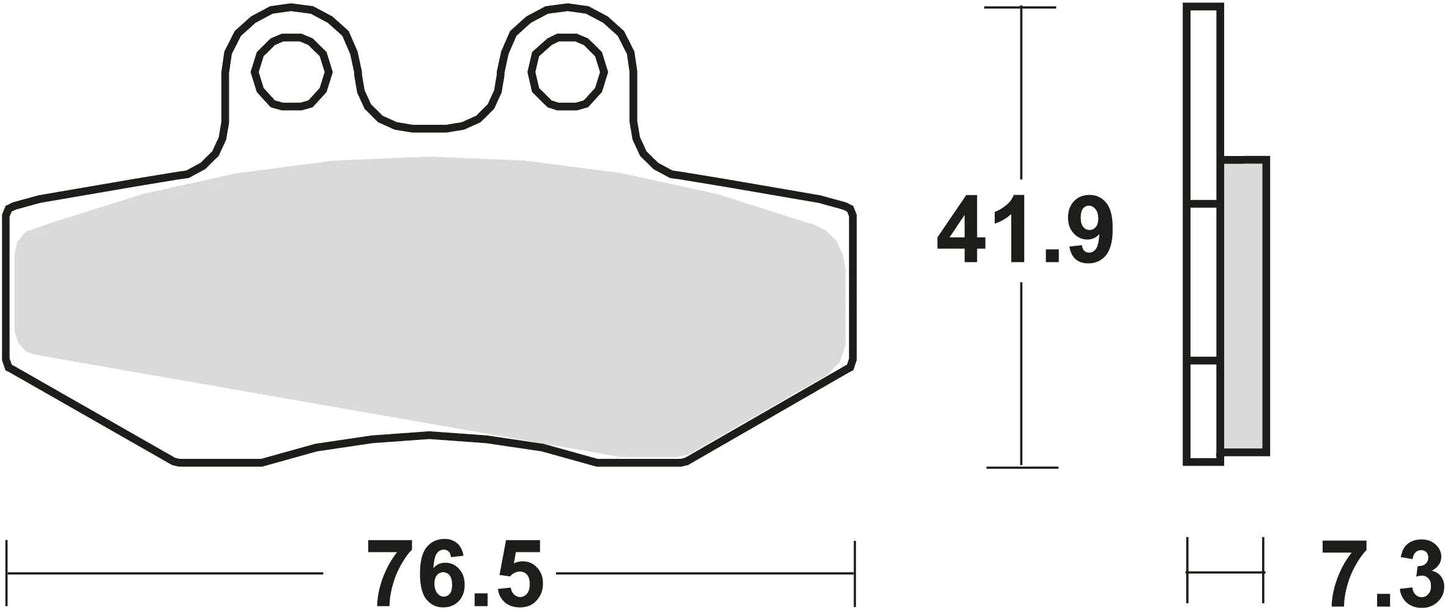 TRW bremsbelag mcb 629 brake pads organ. mcb 629