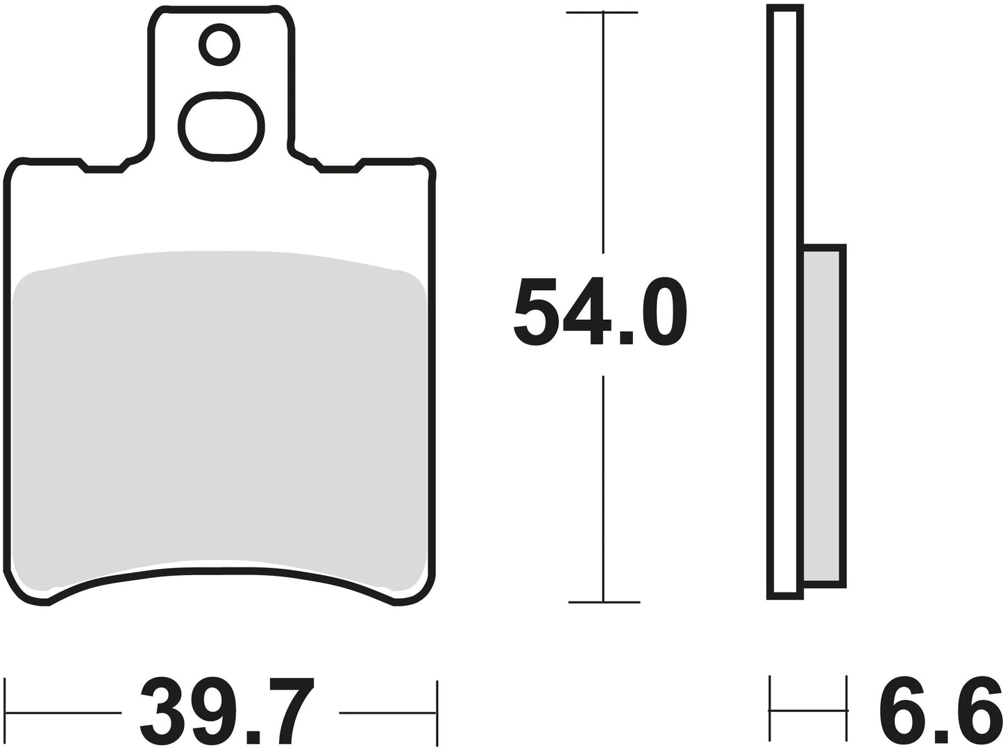 TRW bremsbelag mcb 644 brake pads organ. mcb 644 ec