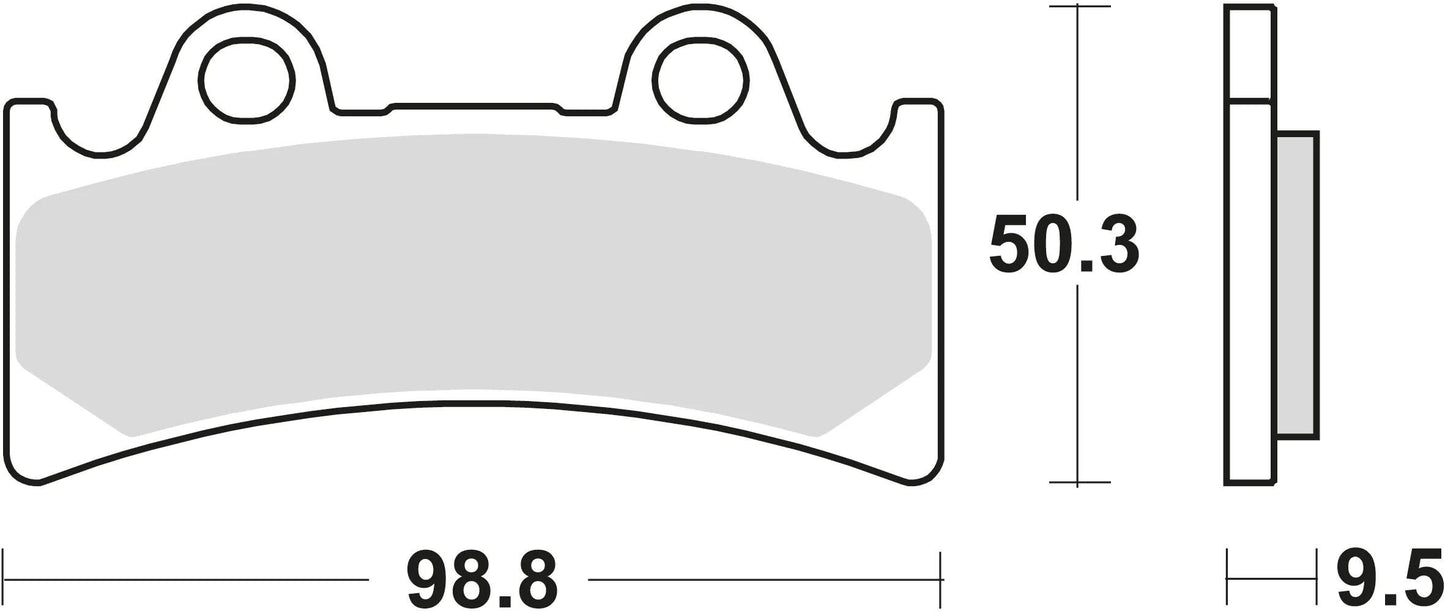 TRW bremsbelag mcb 656 brake pads sinter mcb 656 sv