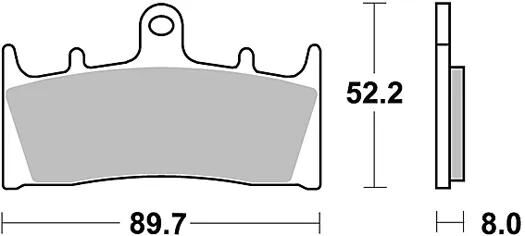 TRW bremsbelag mcb 659 brake pads organ. mcb 659