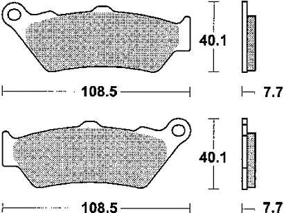 TRW bremsbelag mcb 671 brake pads organ. mcb 671