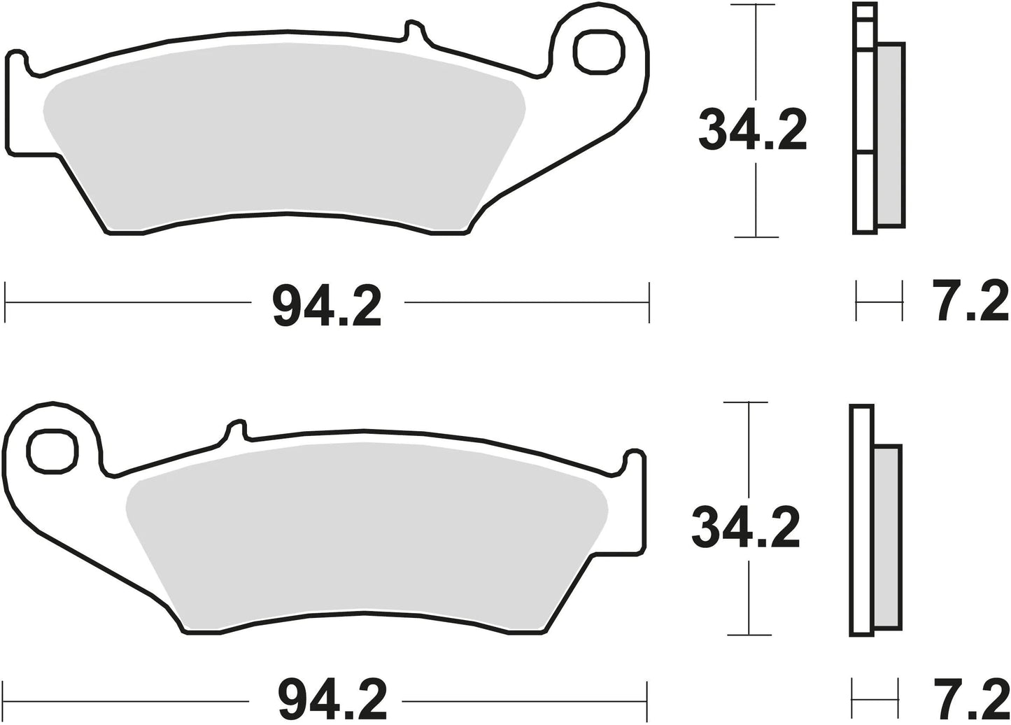 TRW bremsbelag mcb 669 brake pads sinter mcb 669 si