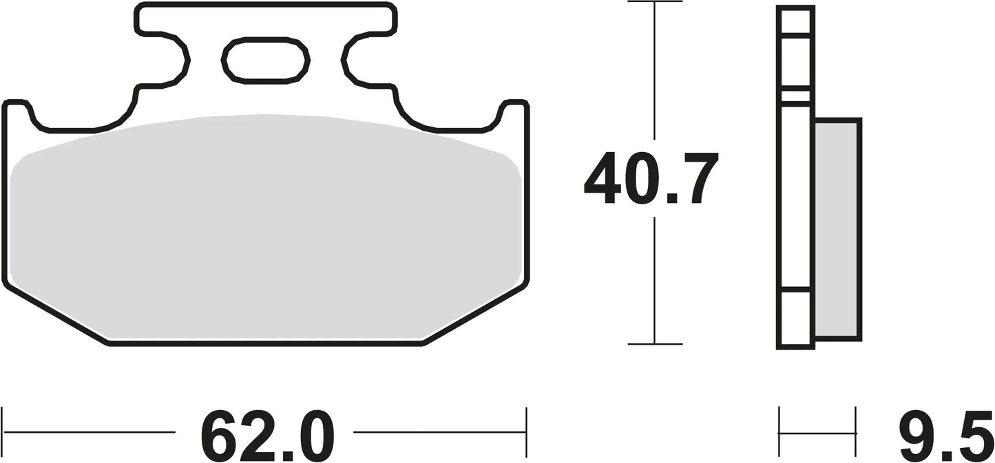 TRW bremsbelag mcb 625 brake pads sinter mcb 625 si