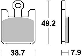 TRW bremsbelag mcb 742 brake pads carbon mcb 742 crq