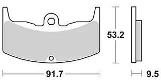 TRW bremsbelag mcb 543 brake pads organ. mcb 543