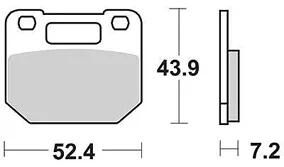 TRW bremsbelag mcb 556 brake pads organ. mcb 556
