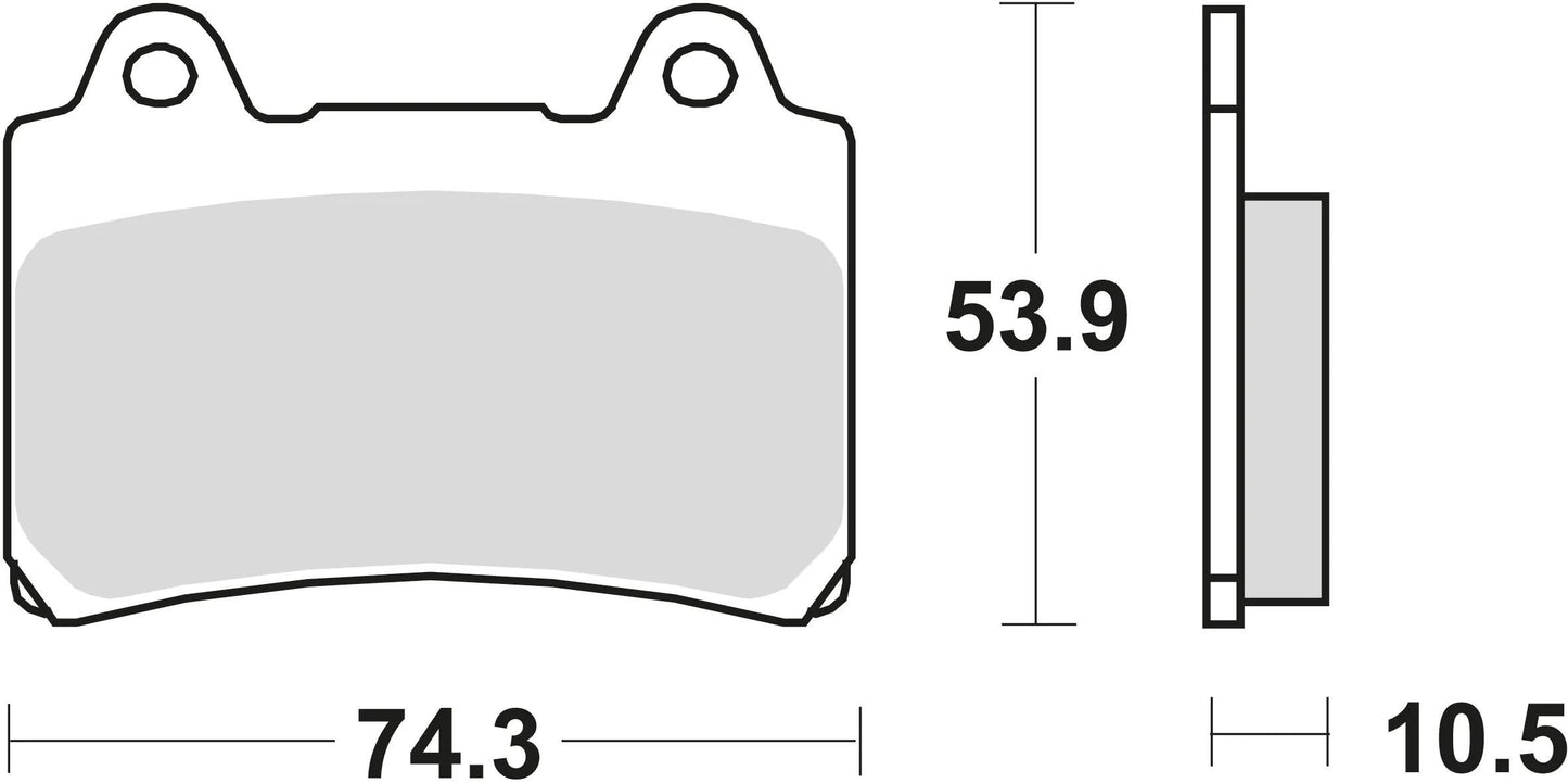 TRW bremsbelag mcb 559 brake pads sinter mcb 559 sv