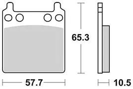 TRW bremsbelag mcb 63 brake pads organ. mcb 63