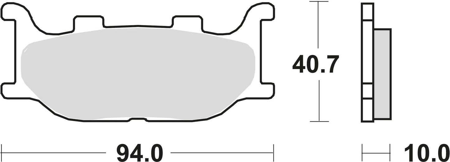 TRW bremsbelag mcb 666 brake pads sinter mcb 666 sv