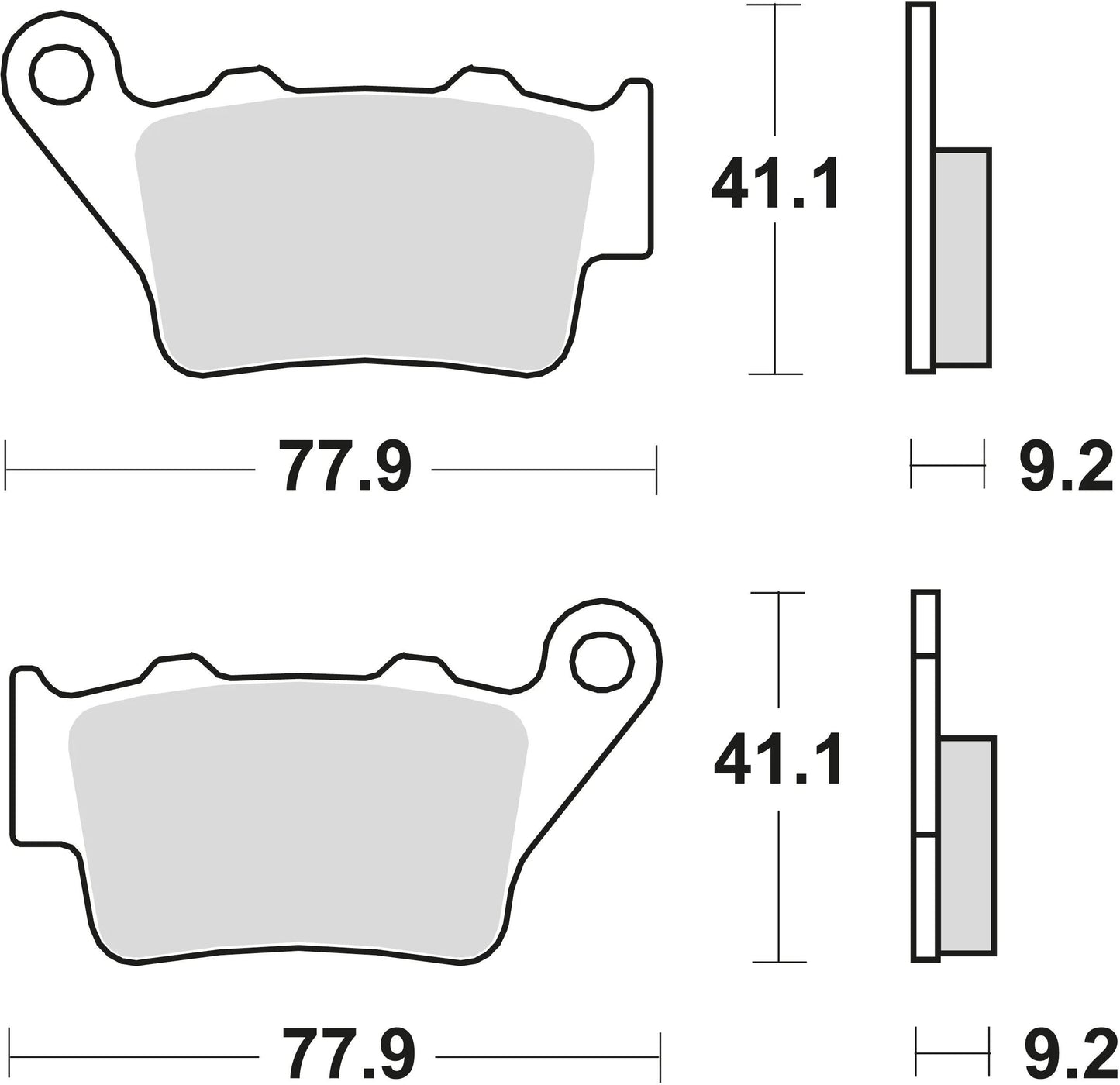 TRW bremsbelag mcb 672 brake pads sinter mcb 672 rsi