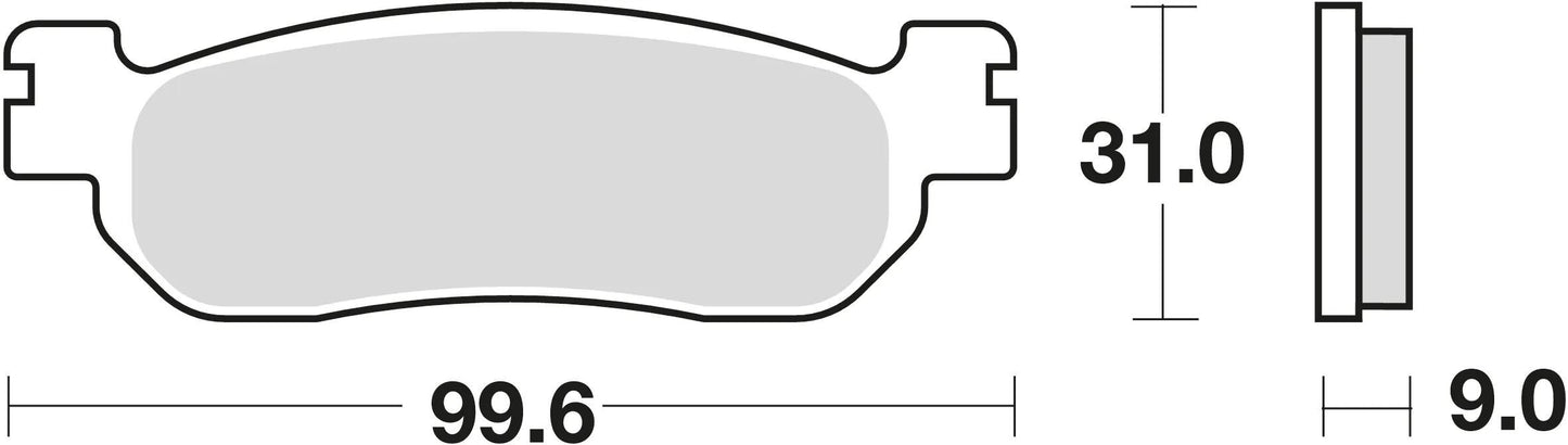 TRW bremsbelag mcb 699 brake pads sinter mcb 699 sh