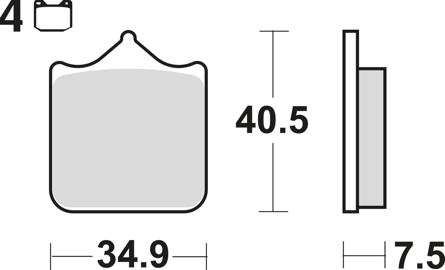 TRW bremsbelag mcb 721 brake pads carbon mcb 721 crq