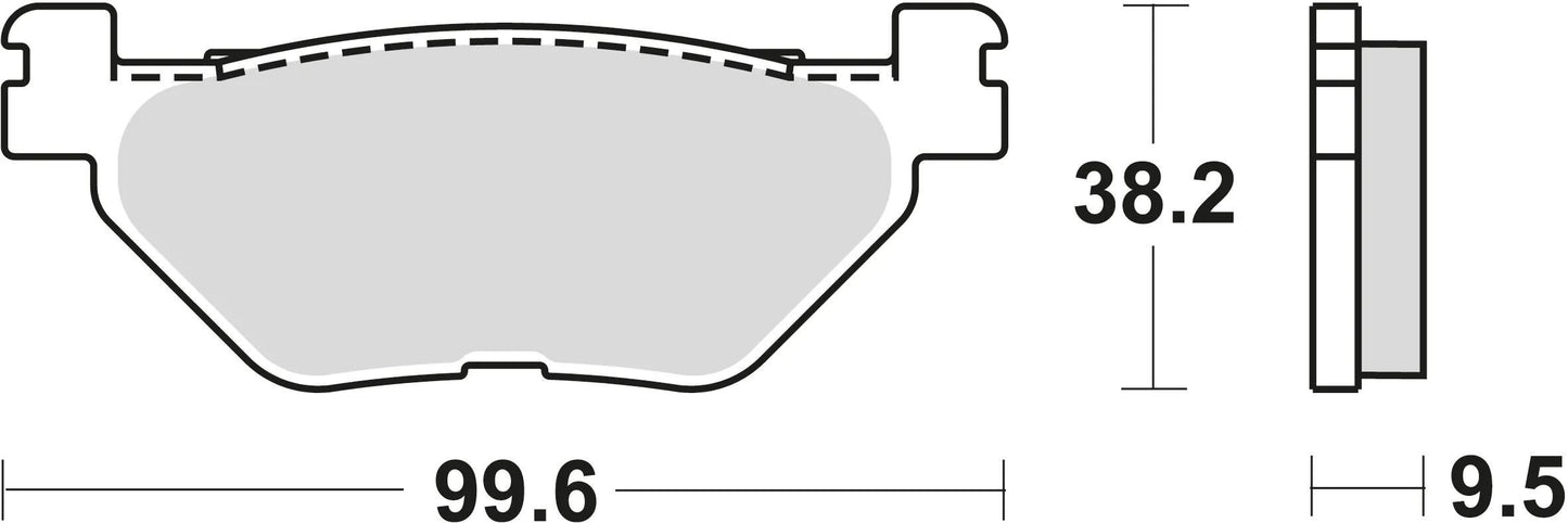 TRW bremsbelag mcb 731 brake pads sinter mcb 731 sh