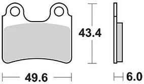 TRW bremsbelag mcb 766 brake pads organ. mcb 766