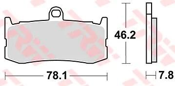 TRW bremsbelag mcb816 brake pads sinter mcb 816 trq