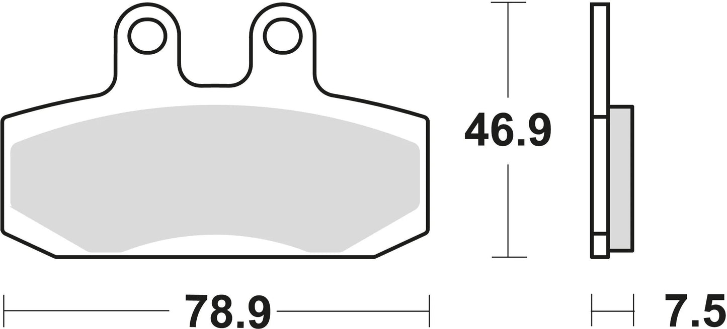 TRW remblokken mcb 673 brake pads organ. mcb673ec