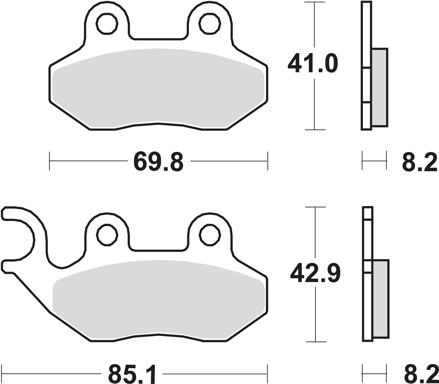 TRW bremsbelag mcb 684 brake pads organ. mcb684ec