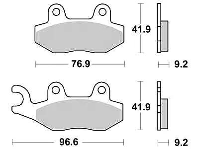 TRW bremsbelag mcb 689 brake pads organ. mcb689ec
