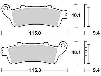 TRW bremsbelag mcb 693 brake pads sinter mcb693srm