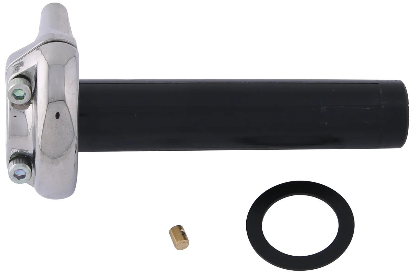 Domino gasgriffarmatur vintage throttle grips alu chr vint rally