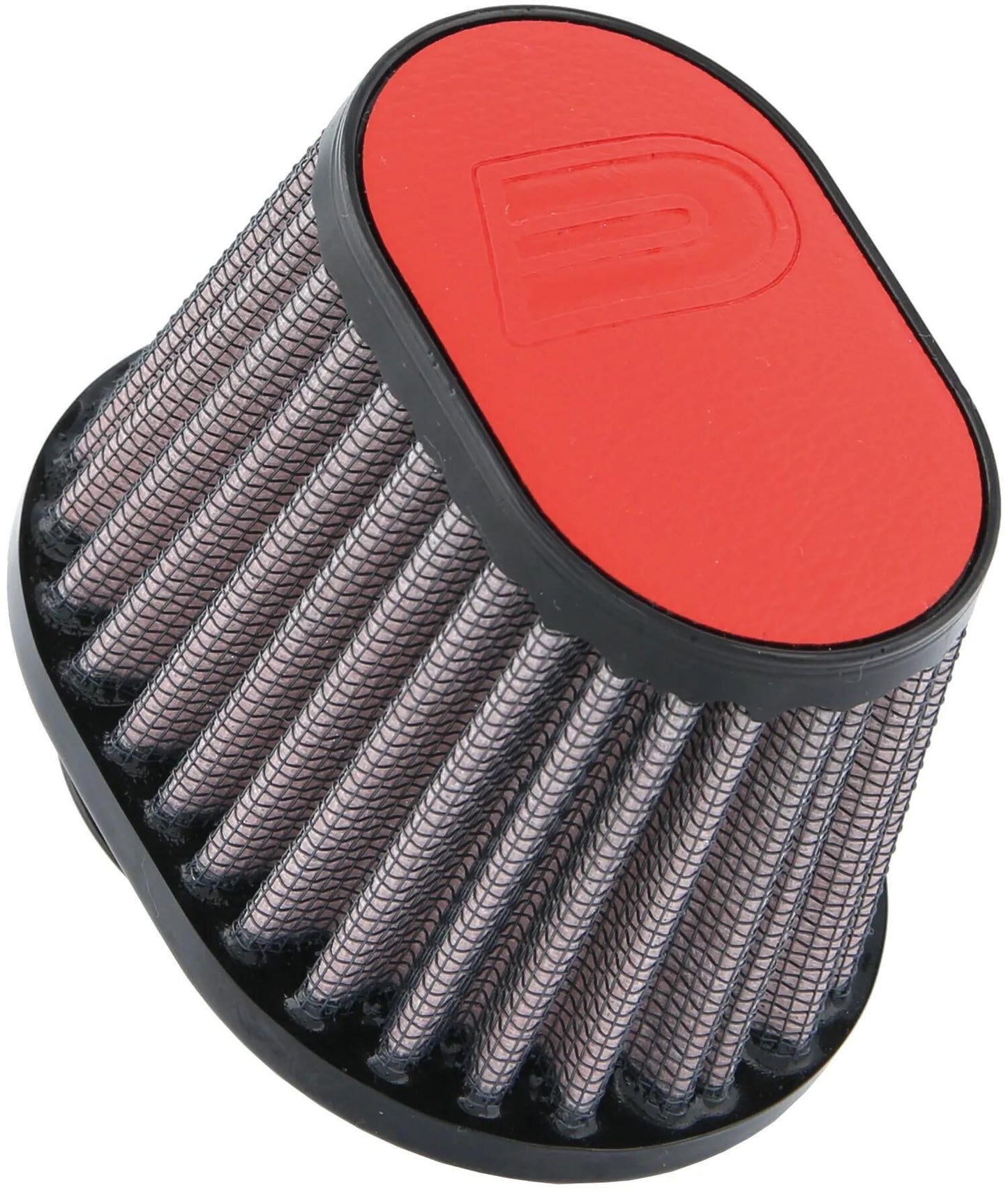 DNA sportluftfilter leather top sport air filter 100 x 75mm red