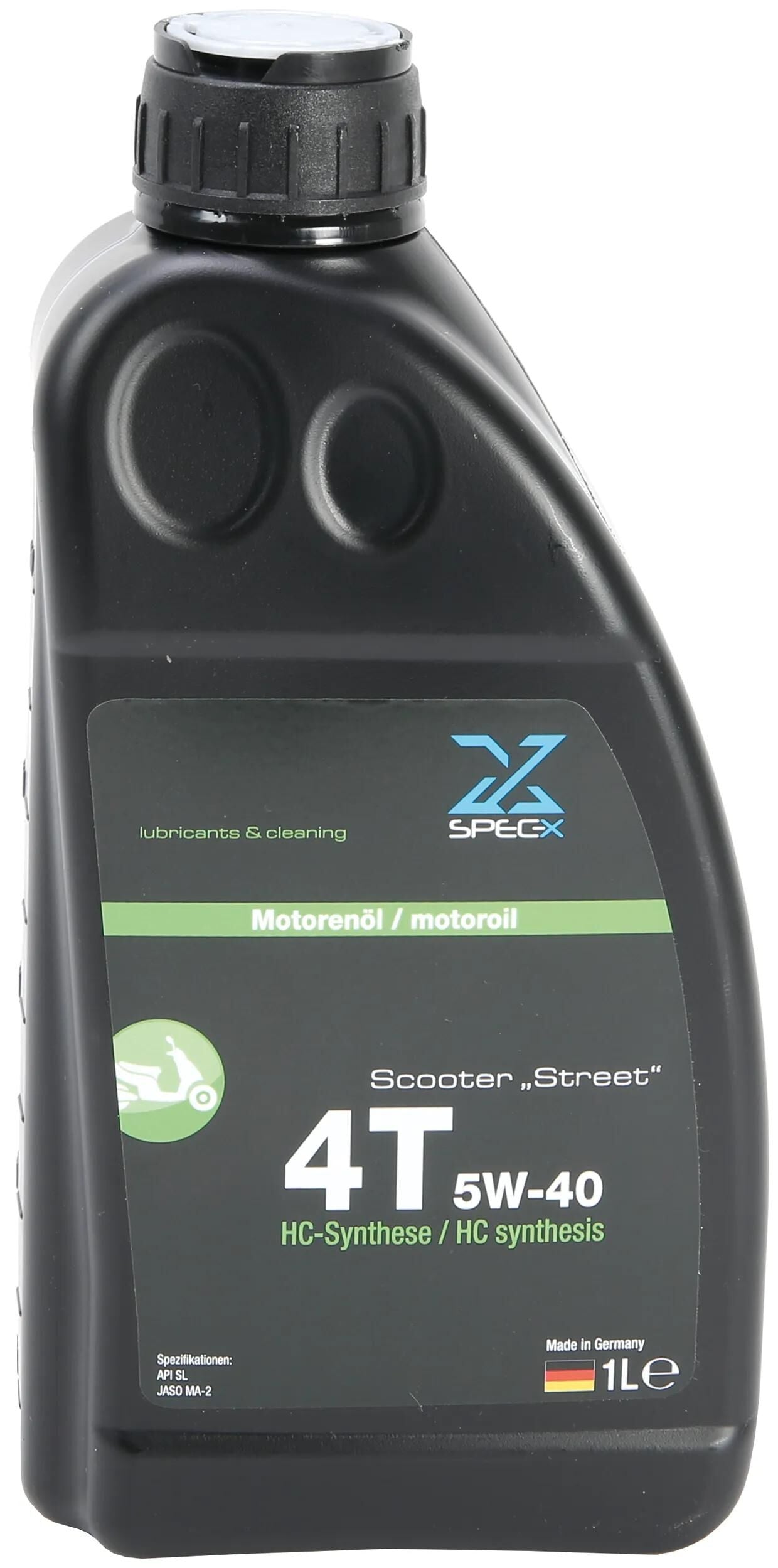 SPEC-X motoröl scooter 4t street motor oil 4t 5w-40 1l scooter