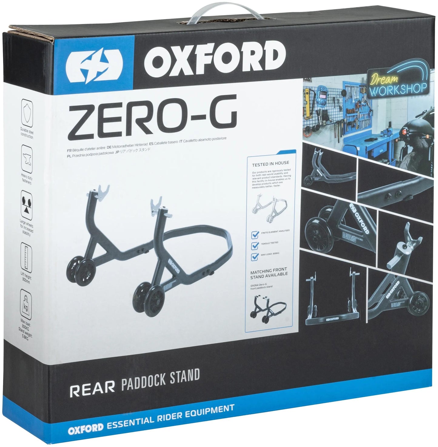 OXFORD montageständer zero-g assembly test. zer back black