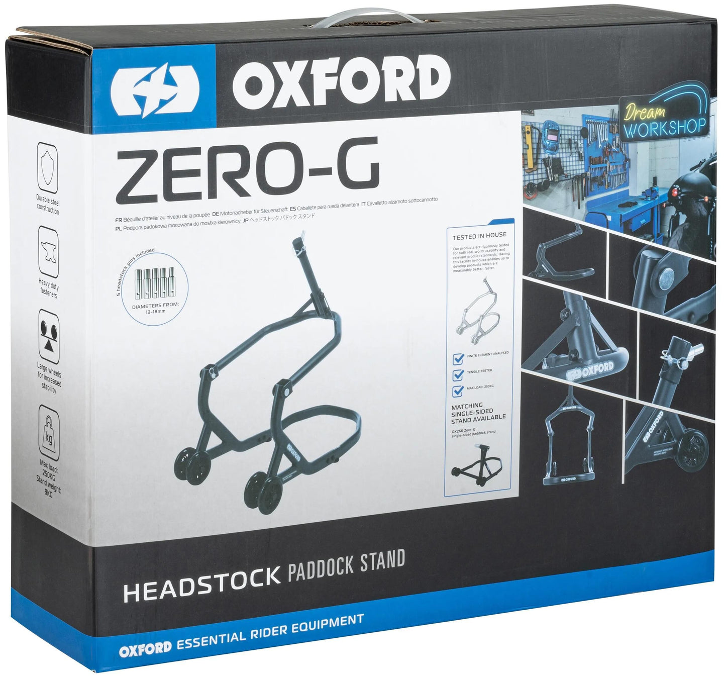 OXFORD montageständer zero-g-headstock stand assembly test. zer black
