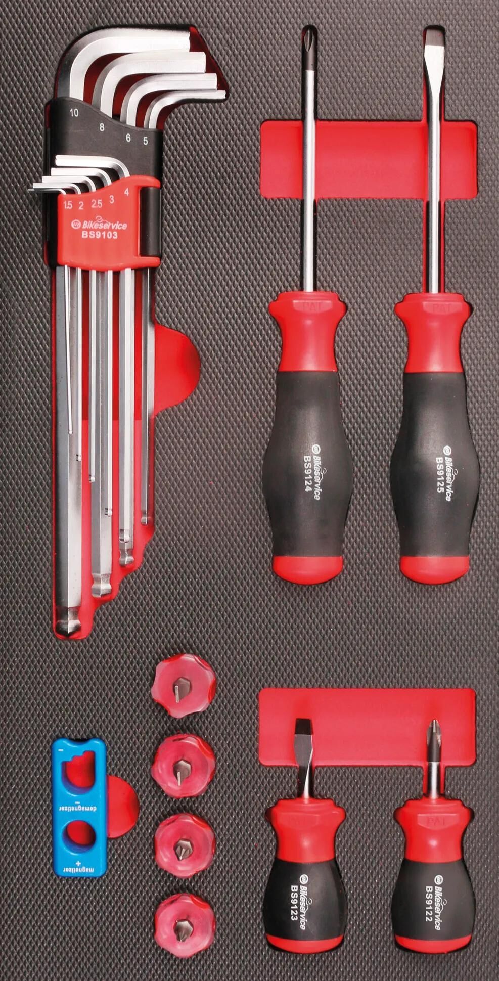 Bikeservice moduleinlage schraubendreher winkelschlüssel moduleinl bst handwrkz 18tlg