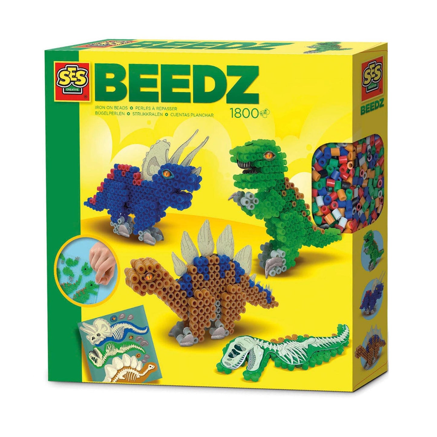Ses beedz strijkkralen dinos