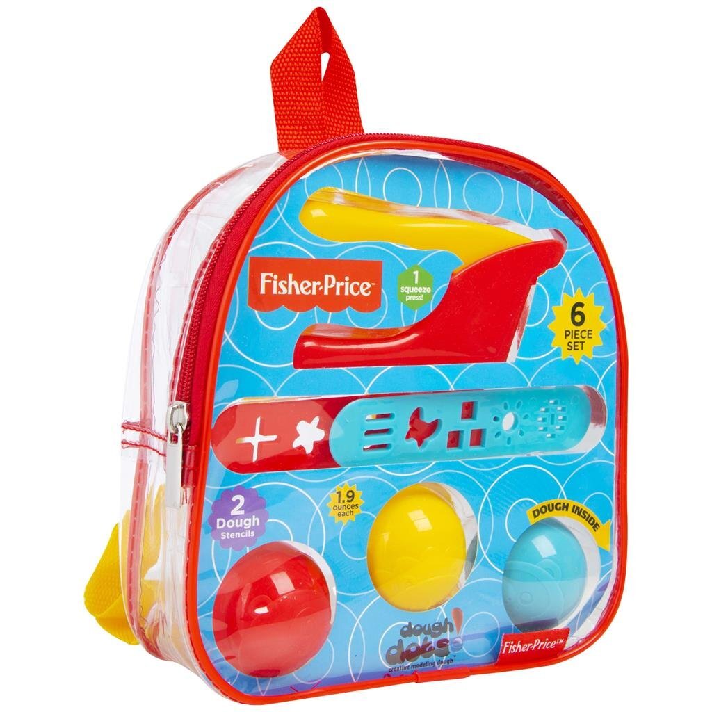 Otto Simon Fisher price dough dots klei set in rugzak 6-delig