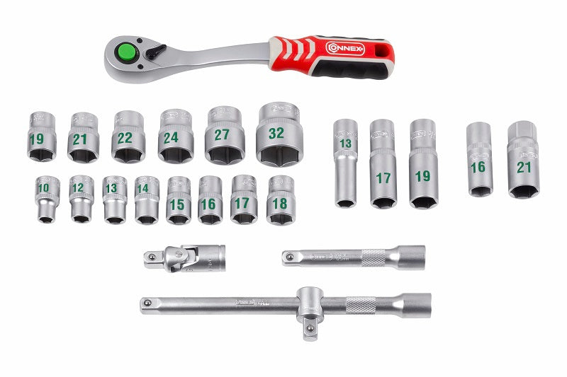 Connex Producten dopsleutelset profi 12 24 delig