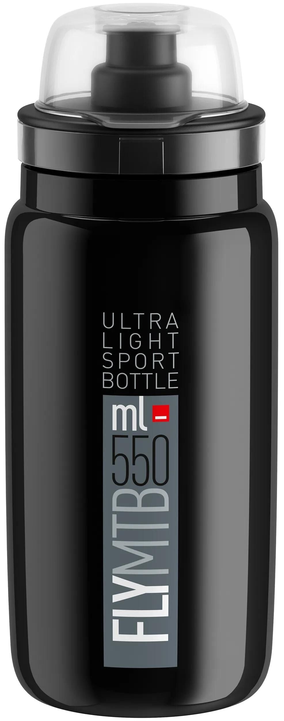 ELITE trinkflasche fly mtb bottle fly mtb 550ml black grey