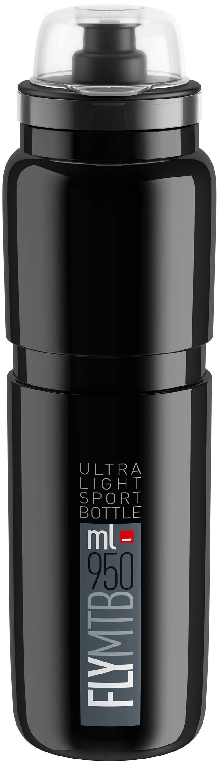 ELITE trinkflasche fly mtb bottle fly mtb 950ml black grey