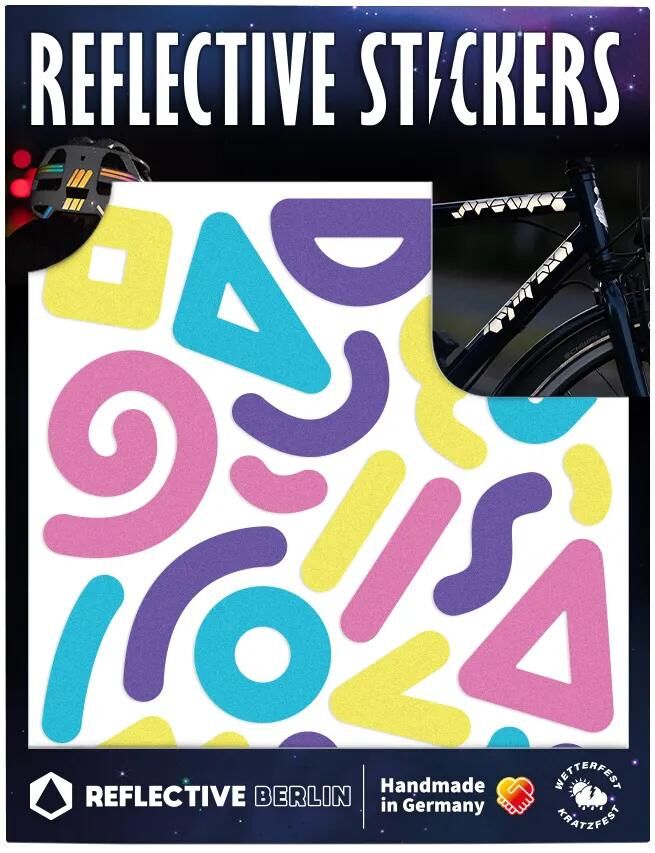 REFLECTIVE BERLIN reflexaufkleber shapes refl.sticker shapes refl. berlin doodle mamphis
