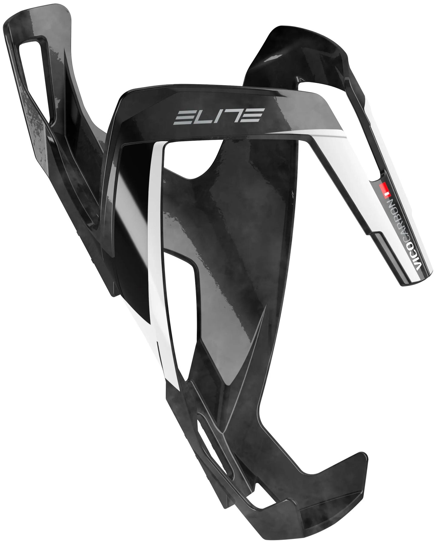 ELITE trinkflaschenhalter vico carbon bottle cage vico carbon glossy white