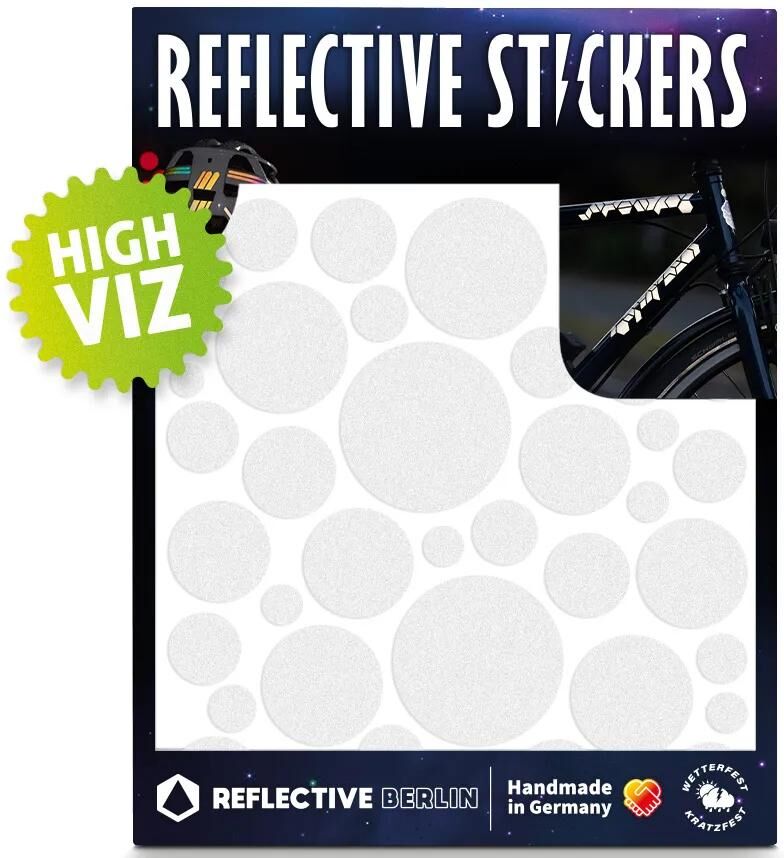 REFLECTIVE BERLIN reflexaufkleber shapes refl.sticker refl.berlin shapes bubbles white