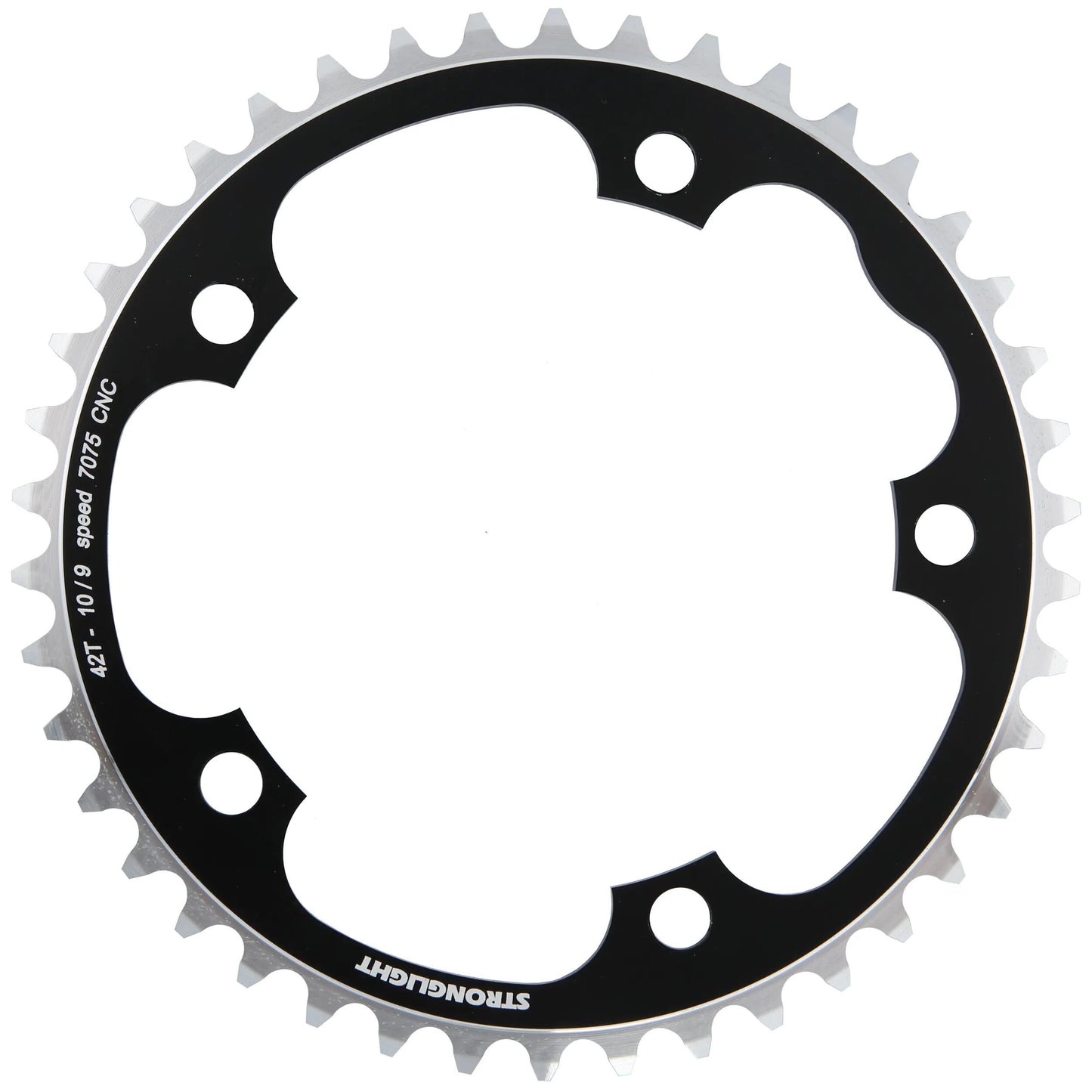 STRONGLIGHT kettenblatt type s 7075 t6 chainring 7075t6 black 130 mm lochkr. 42z.