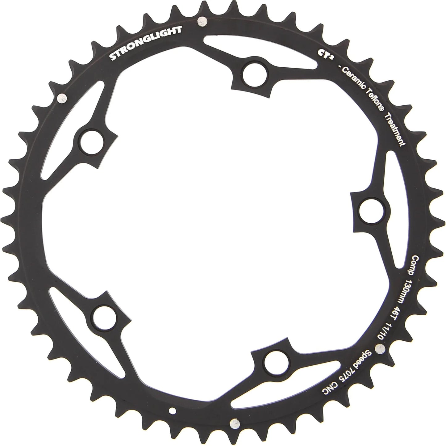 STRONGLIGHT kettenblatt ct2 chain ring strongl.ct2 46t alu black