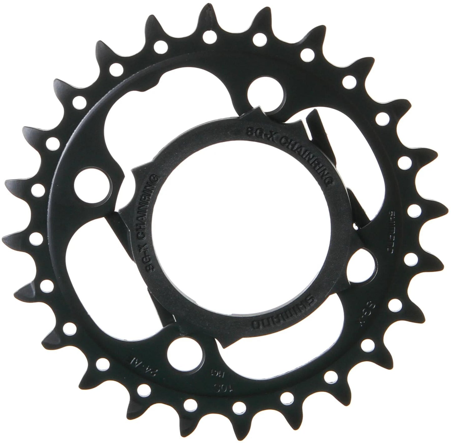 SHIMANO kettenblatt shim.chainring 24z 4l 64lk sw m521
