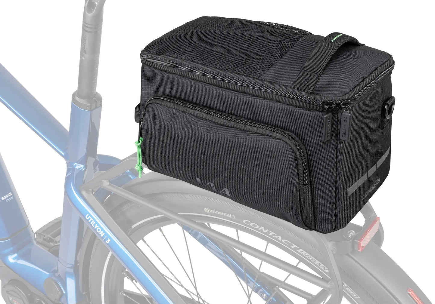 CONTEC gepäckträgertasche via commuter ct pannier bag via commuter mik 2.0 schw