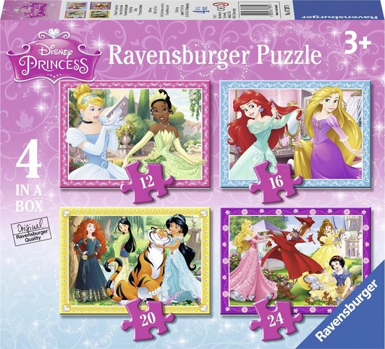 Ravensburger disney princess kinderpuzzels 4 in 1