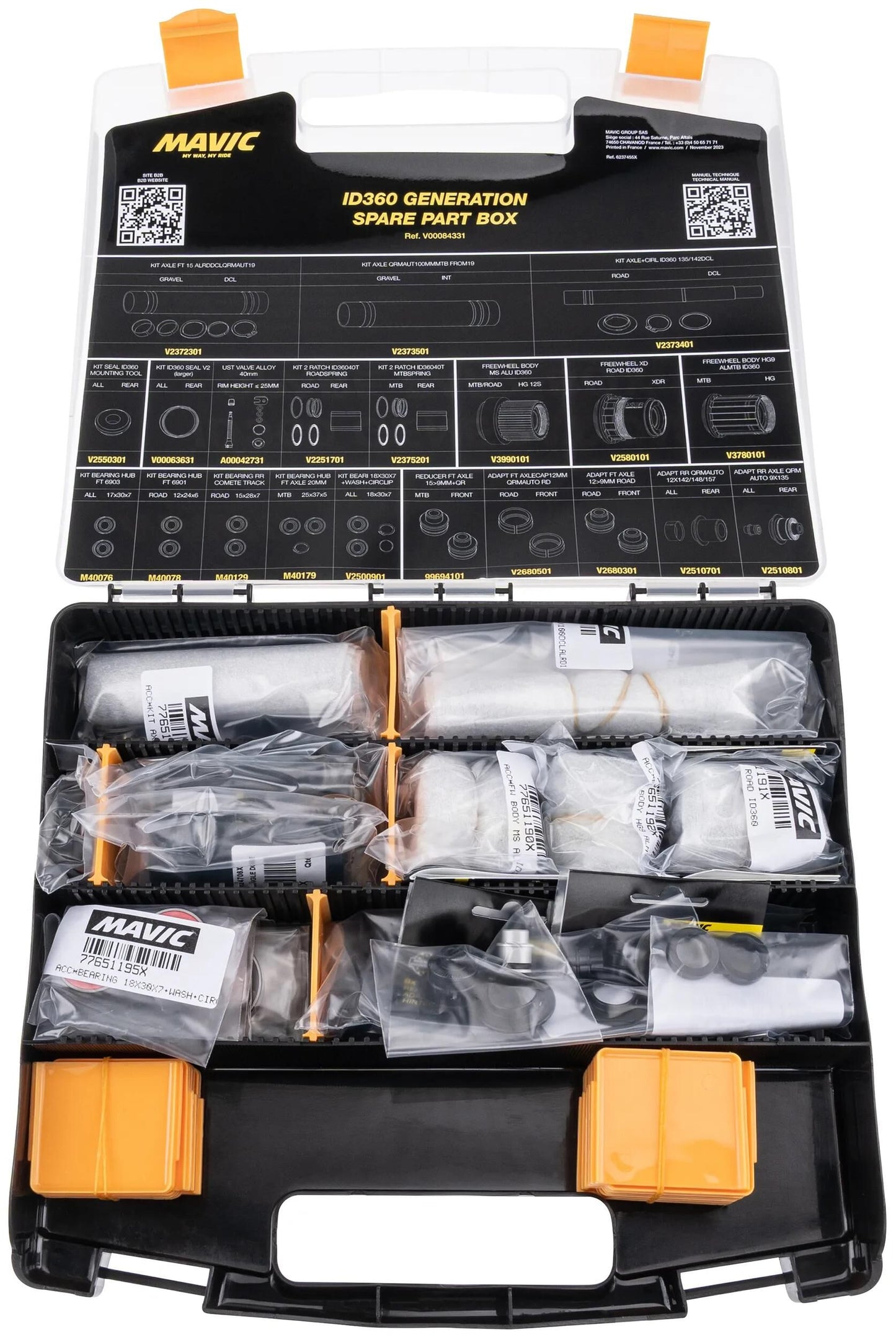 MAVIC ersatzteilebox spare part box black