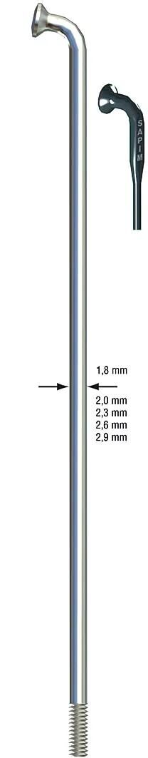 SAPIM speiche leader spoke leader sst 2x290mm b