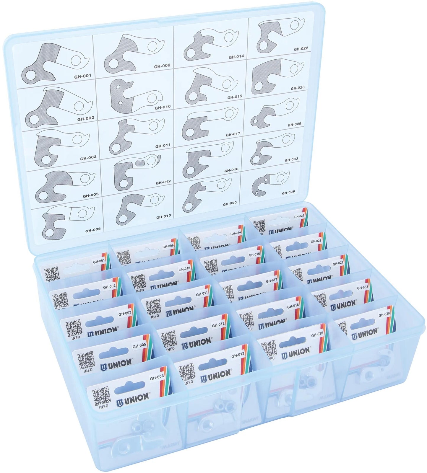 UNION schaltaugen-set dropout set incl.screws