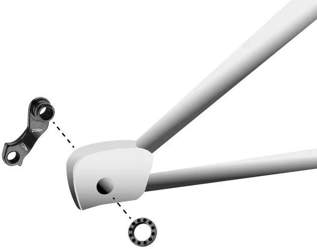 UNION schaltauge dropout gh-099 incl. screws
