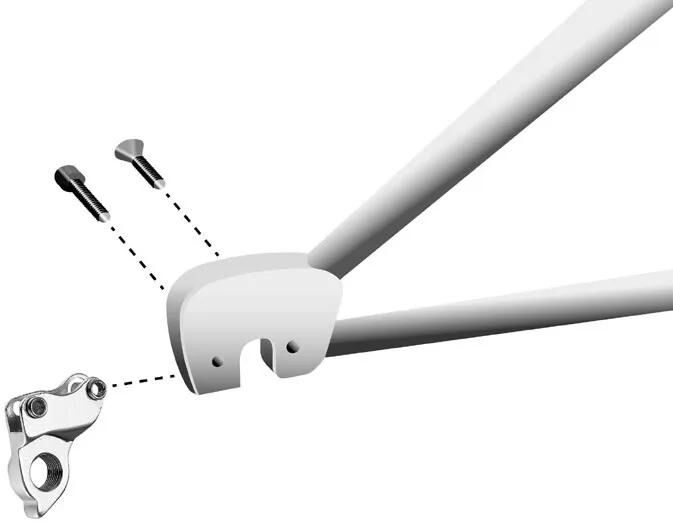UNION schaltauge dropout gh-160 incl. screws